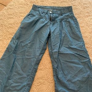 Flared Semi High Waisted Pants